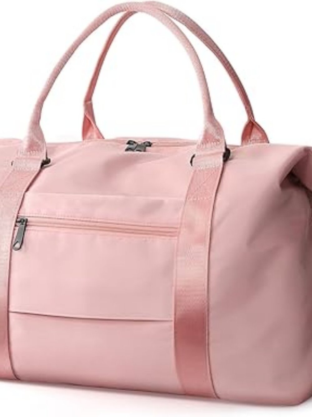 Pink Waterproof Weekender Travel Duffle Bag Carry On Gym & Hospital Bag